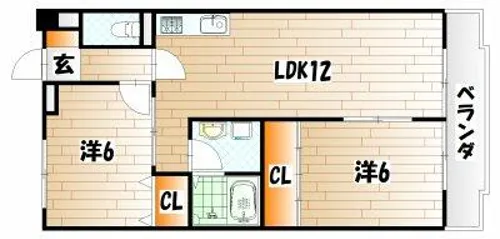 クレベール社ノ木【2階】の間取り
