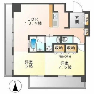 アーデン泉プレミア【4階】の間取り