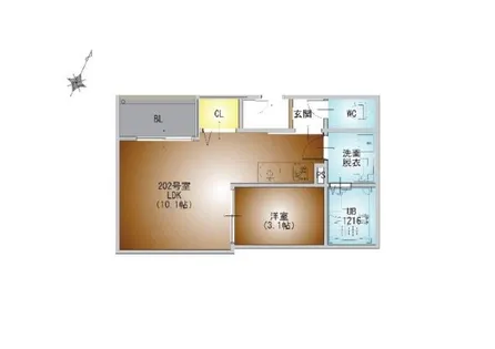 REGALEST AURUM【3階】の間取り