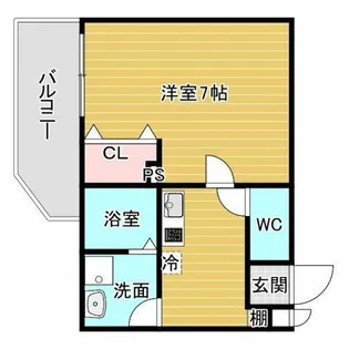 プルメリア阪大前【3階】の間取り