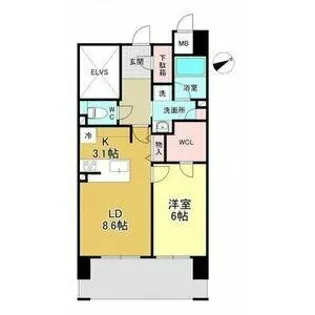 Grand Palace IKAI【4階】の間取り