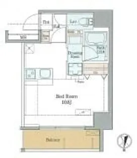 ラグゼナ浄心【501号室】の間取り