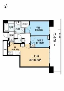 Brillia Tower箕面船場 TOP OF THE HILL【24階】の間取り