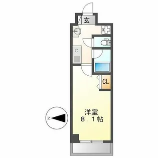 ベル黒川【903号室】の間取り