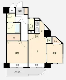 エステートモア博多APEX【811号室】の間取り