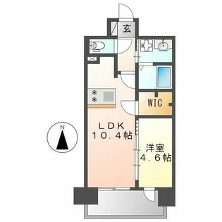 プレサンス久屋大通セントラルパーク【13階】の間取り