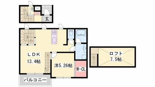 Bouleau blanc【I2号室】の間取り