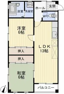 ヘルメス成瀬【3階】の間取り