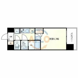 プレサンス天王寺ヴィヴァン【3階】の間取り