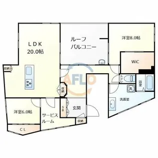 徳原マンション【3階】の間取り