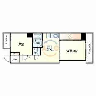 ホワイトハイツ【2階】の間取り