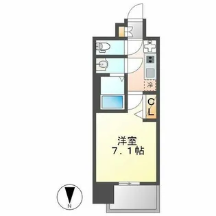 メイクスデザイン鶴舞【11階】の間取り