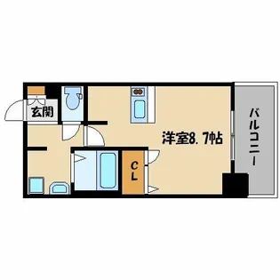 プレサンス天神橋ディオレ【3階】の間取り
