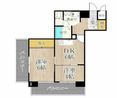 グレース大阪港【6階】の間取り