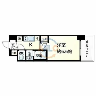 エステムコート新大阪ⅩⅣアイシー【12階】の間取り