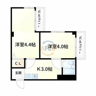 クルーム新大阪2番館【6階】の間取り