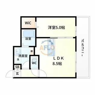GRAND RESIDENCE ESAKA【3階】の間取り