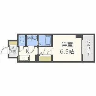 エスリード本町レジデンス【5階】の間取り