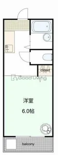 高良山ハイツ【1階】の間取り