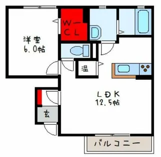 ディアセレナB【1階】の間取り