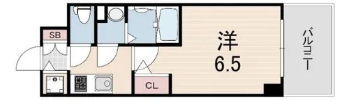 エスリード神戸兵庫駅ミッドポート【12階】の間取り