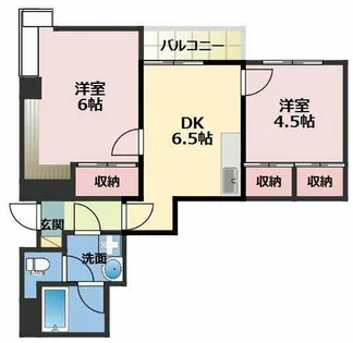 カルチェ・ダムールB棟【1階】の間取り