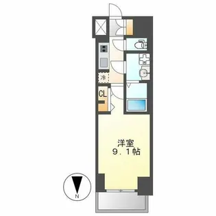 S-RESIDENCE東別院【201号室】の間取り
