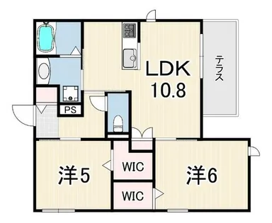 へーベルメゾン城ケ堀【1階】の間取り