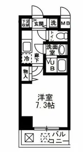 ドミール谷町【4階】の間取り