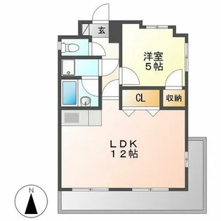 SLR吹上【401号室】の間取り