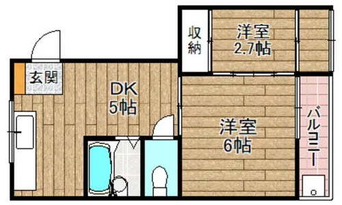 明田マンション【2階】の間取り