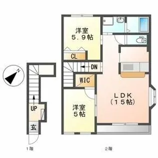 イリヤ【2階】の間取り
