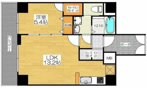 REIOS谷町【6階】の間取り