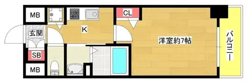 エスリード西九条レジデンス【12階】の間取り