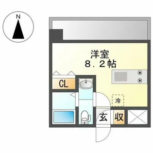リエス伏見【507号室】の間取り