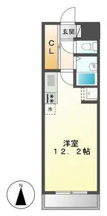アクセス高辻【5B号室】の間取り