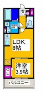 REGIES八尾高安【3階】の間取り