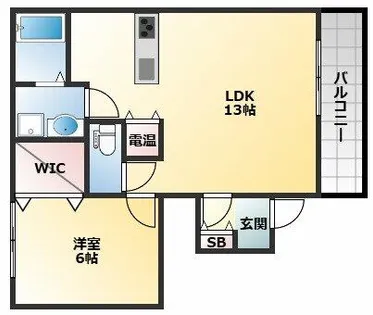 ディアセレナB【1階】の間取り