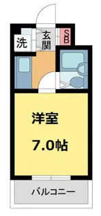西北チェリーマンション【410号室】の間取り