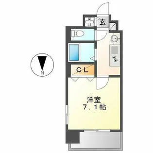 プレサンス名古屋STATIONアブソリュート【3階】の間取り