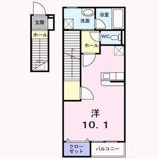 エテルノ中町【2階】の間取り