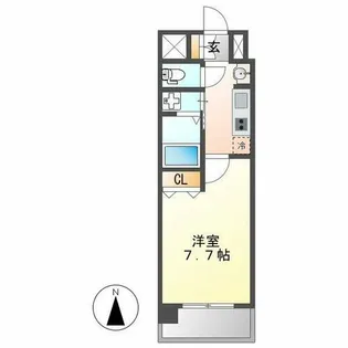 ブルームライフ黒川【302号室】の間取り