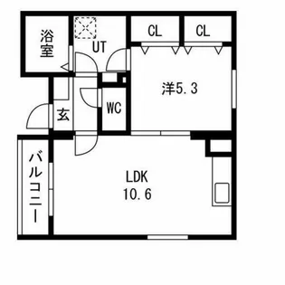 ユーミー矢場町【203号室】の間取り