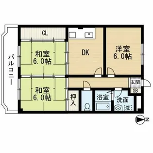紫雲荘ビル【2階】の間取り