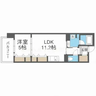 ロイヤルパークスなんば【10階】の間取り