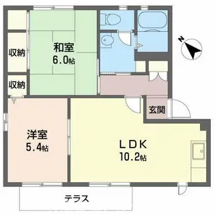 小野市王子町(バリュージュ 王子B)【102号室】の間取り