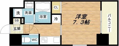 ワールドアイ大阪ドームシティ【11階】の間取り