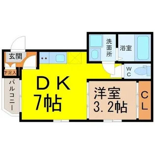 セリシール【3階】の間取り