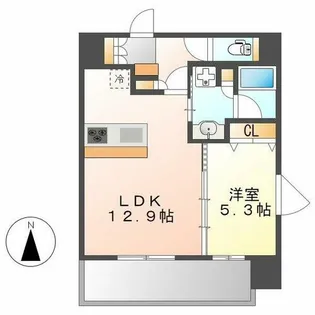 スプランディッド大須門前町【1104号室】の間取り