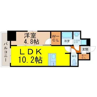 ディアレイシャス浅間町【13階】の間取り
